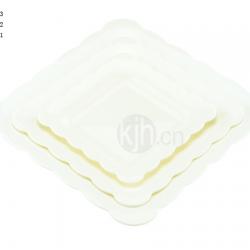 花邊正方餐盤(4、6PCS