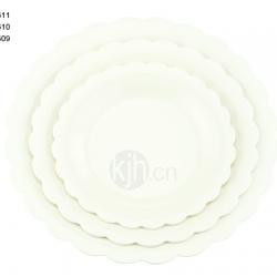 花邊圓型餐盤(6、4PCS